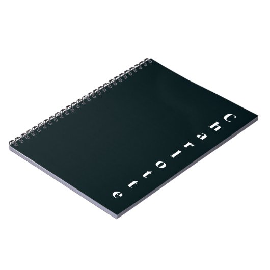 Carnet Nom blanc noir (Côté gauche)