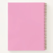 Carnet Nom blanc rose (Dos)