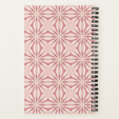 Carnet Nom Blush rose Abstrait Floral Chic Joli Fille (Verso)