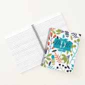 Carnet Nom botanique floral Monogramme (Intérieur)