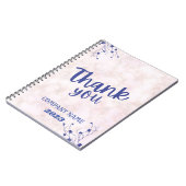 Carnet Nom Classique Personnaliser Marbre Blanc (Côté gauche)