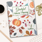 Carnet Nom, Colorful Grateful Fall Automne Journalisation