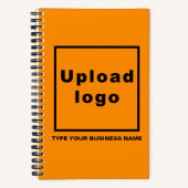 Carnet Nom commercial et logo sur la spirale orange (Recto)