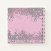 Carnet Nom complet mauve gris rose filles (Dos)