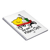 Carnet Nom Customisé du modèle Notaire Chick Red Wagon (Côté Droit)