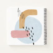 Carnet Nom de calligraphie d'aquarelle Abstraite rose (Dos)