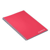 Carnet Nom de couleur rose Flamant rose (Côté Droit)