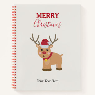 Carnet Nom de famille de l'adorable renne de Noël