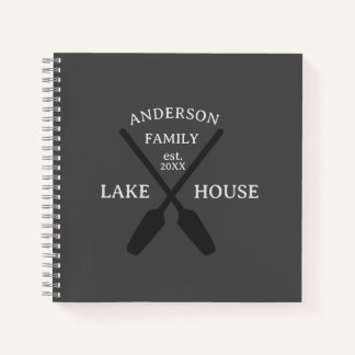 Carnet Nom de famille personnalisé Lake House