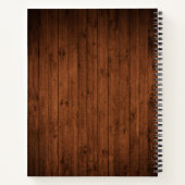 Carnet Nom de famille Recette d'impression en bois (Dos)