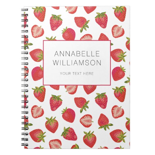 Carnet Nom de fraise (Devant)