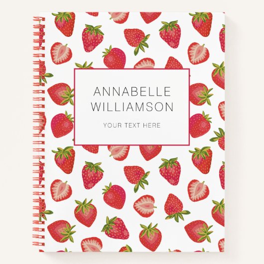 Carnet Nom de fraise (Devant)