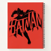 Carnet Nom de la brosse d'encre Batman (Dos)