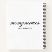 Carnet Nom de la calligraphie personnalisée de la meilleu (Dos)