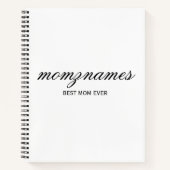 Carnet Nom de la calligraphie personnalisée de la meilleu (Devant)