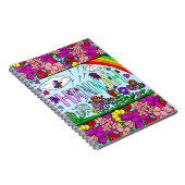 Carnet Nom de la fille Hannah dessiné à la main Fleurs Wh (Côté Droit)