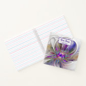 Carnet Nom de la fleur fractale Abstraite, énergétique et (Intérieur)