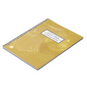 Carnet Nom de la Parties scintillant moderne Gold Faux Pe (Côté gauche)