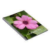 Carnet Nom de la photographie florale rose (Côté Droit)