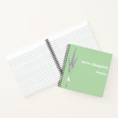 Carnet Nom de la retraite gracieuse monogramme vert clair (Intérieur)