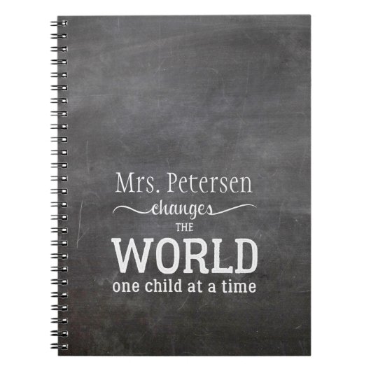 Carnet Nom de l'enseignant de Blackboard citation de scri (Devant)