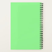 Carnet Nom de l'entreprise et logo sur la spirale verte (Verso)