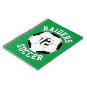 Carnet Nom de l'équipe de football & numéro de maillot du (Côté gauche)