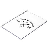 Carnet Nom de l'équipe ici ajouter le nom paddle golf à b (Côté gauche)