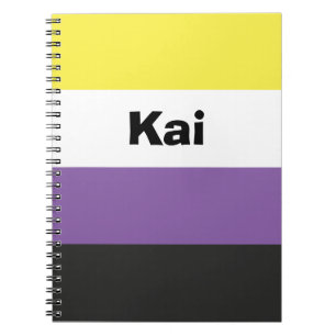 Carnet Nom de l'indicateur de la fierté non binaire ou mo