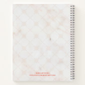 Carnet Nom de motif moderne (Dos)