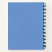 Carnet Nom de motif triangle Abstrait bleu (Dos)