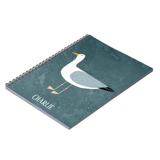 Carnet Nom de mouette mignonne (Côté gauche)