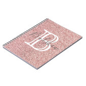 Carnet Nom de Parties scintillant rose (Côté gauche)