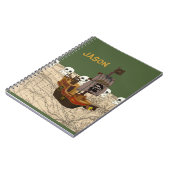 Carnet Nom de personnaliser de bateau de pirate de bande (Côté gauche)