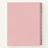 Carnet Nom de recette COOK florale aquarelle (Dos)