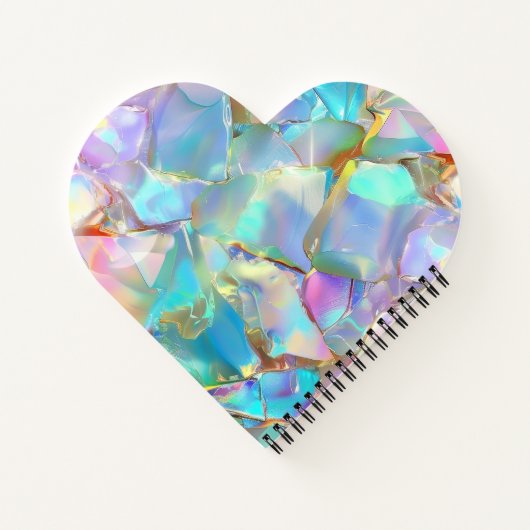 Carnet Nom de script blanc sur l'Arrière - plan Opal (Dos)