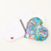 Carnet Nom de script blanc sur l'Arrière - plan Opal (Intérieur)