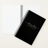 Carnet Nom de script moderne et élégant (À l'intérieur)
