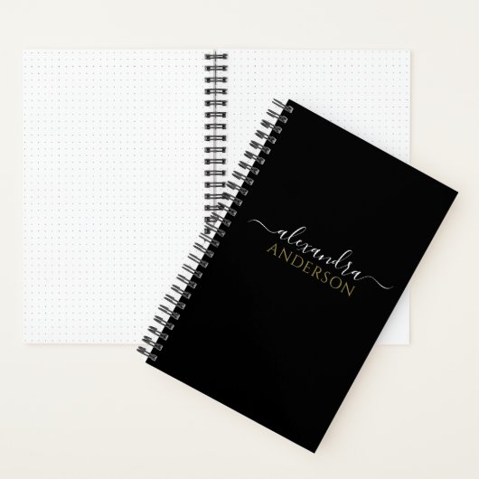 Carnet Nom de script moderne et élégant (À l'intérieur)