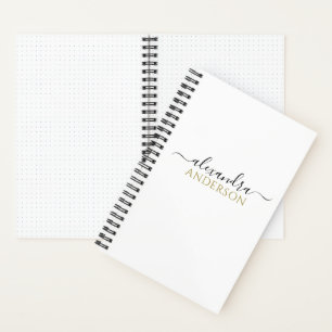 Carnet Nom de script moderne et élégant