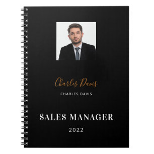 Carnet Nom de signature photo noir blanc entreprise 2023