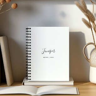 Carnet Nom de style moderne minimaliste