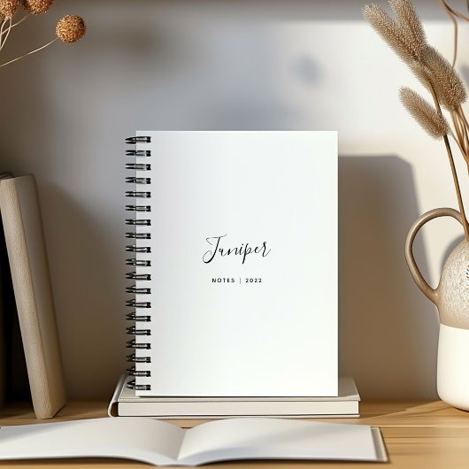 Carnet Nom de style moderne minimaliste