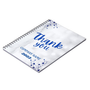 Carnet Nom de style moderne Personnaliser Marbre Blanc