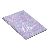 Carnet Nom d'échelle de sirène colorée (Côté Droit)