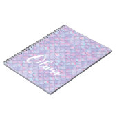 Carnet Nom d'échelle de sirène colorée (Côté gauche)