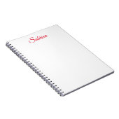 Carnet Nom d'écriture manuscrite classique professionnel  (Côté Droit)