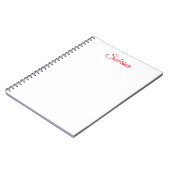 Carnet Nom d'écriture manuscrite classique professionnel  (Côté gauche)