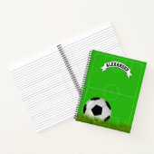 Carnet Nom d'enfant modifiable Soccer (Intérieur)