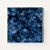 Carnet Nom des écailles de sirène bleu foncé (Dos)